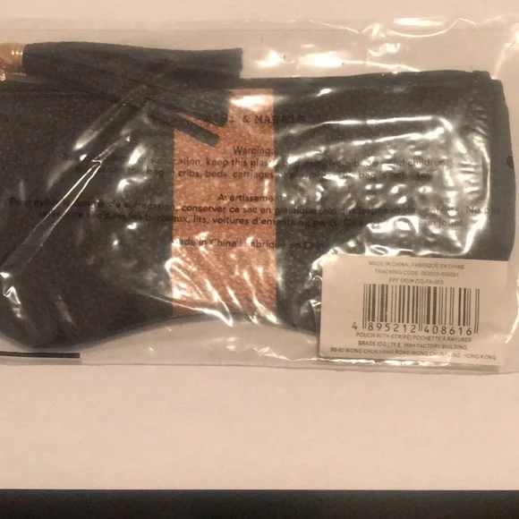 🌟4/$10 Sale🌟 ZiGi MARAiS Black Copper Makeup Beauty Bag Sunglasses Case Tassel - Picture 8 of 12